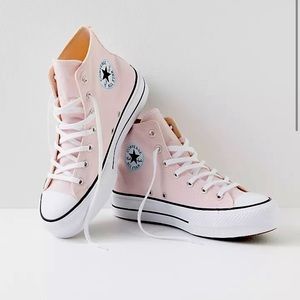 Light Pink Hightop Converse